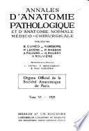 Annales d'anatomie pathologique