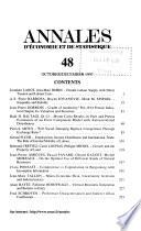 Annales d'économie et de statistique