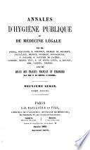 Annales d'hygiène publique et de médecine légale