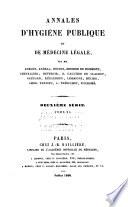 Annales d'hygiène publique et de médecine légale