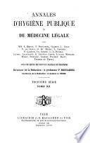 Annales d'hygiène publique et de médecine légale