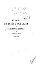 Annales d'hygiène publique et de médecine légale