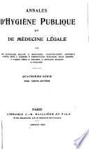 Annales d'hygiène publique et de médecine légale