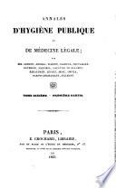 Annales d'hygiène publique et de médecine légale