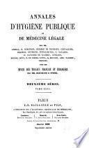 Annales d'hygiène publique et de médecine légale