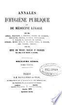 Annales d'hygiène publique et de médecine légale