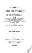 Annales d'hygiène publique et de médecine légale