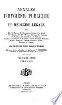 Annales d'hygiène publique, industrielle et sociale