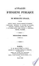 Annales d'hygiène publique, industrielle et sociale