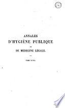 Annales d'hygiène publique, industrielle et sociale