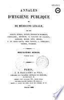 Annales d'hygiène publique, industrielle et sociale