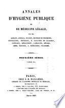 Annales d'hygiène publique, industrielle et sociale