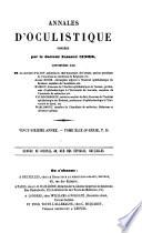 Annales d'oculistique