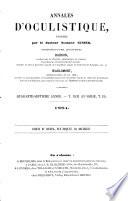 Annales d'oculistique