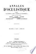 Annales d'oculistique