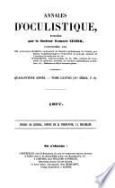 Annales d'oculistique