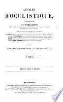 Annales d'oculistique