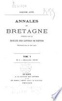 Annales de Bretagne et des pays de l'Ouest
