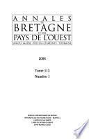 Annales de Bretagne et des pays l'ouest (Anjou, Maine, Touraine).