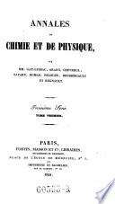 Annales de chimie; ou recueil de memoires Concernant la chimie et les Arts qui en dependent. Par (Louis Bernard Guyton) de Morveau, (Antoine Laurent) Lavoisier, (Gaspard) Monge (comte de Peluse), (Claude Louis comte de) Berthollet, (Antoine Francois comte) de Fourcroy, (Philippe Frederic) Baron de Dietrich, (Jean Henri) Hassenfratz et (Pierre Auguste) Adet (gall.)