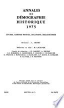Annales de démographie historique