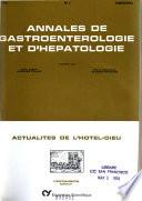 Annales de gastroenterologie et d'hepatologie