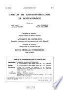 Annales de gastroenterologie et d'hepatologie