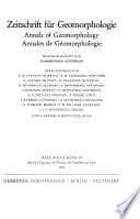 Annales de géomorphologie