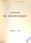 Annales de géophysique