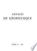 Annales de géophysique