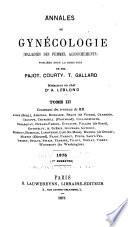 Annales de gynécologie et de pédiatrique