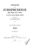 Annales de jurisprudence