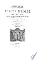 Annales de L'Académie de Mácon