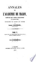 Annales de l'Académie de Mâcon