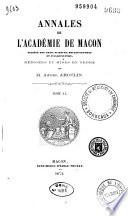 Annales de l'Académie de Mâcon