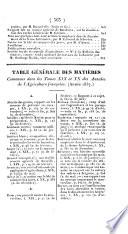 Annales de l'agriculture française