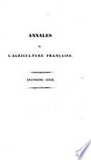 Annales de l'agriculture française