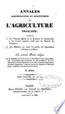 Annales de l'agriculture française