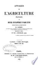 Annales de l'agriculture française