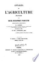 Annales de l'agriculture francoise. Red. par ... Tessier