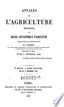 Annales de l'agriculture francoise. Red. par ... Tessier