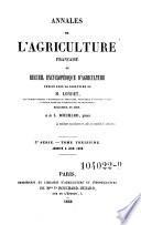 Annales de l'agriculture francoise. Red. par ... Tessier