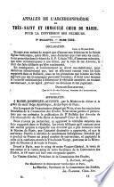 Annales de l'Archiconfrérie du Très Saint et Immaculé Coeur de Marie
