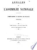 Annales de l'Assemblée nationale