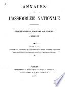 Annales de l'Assemblée Nationale