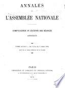 Annales de l'Assemblée nationale