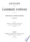 Annales de l'Assemblée nationale