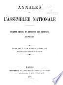 Annales de l'Assemblée nationale