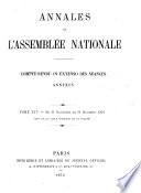 Annales de l'Assemblée nationale