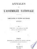 Annales de l'assemblée nationale